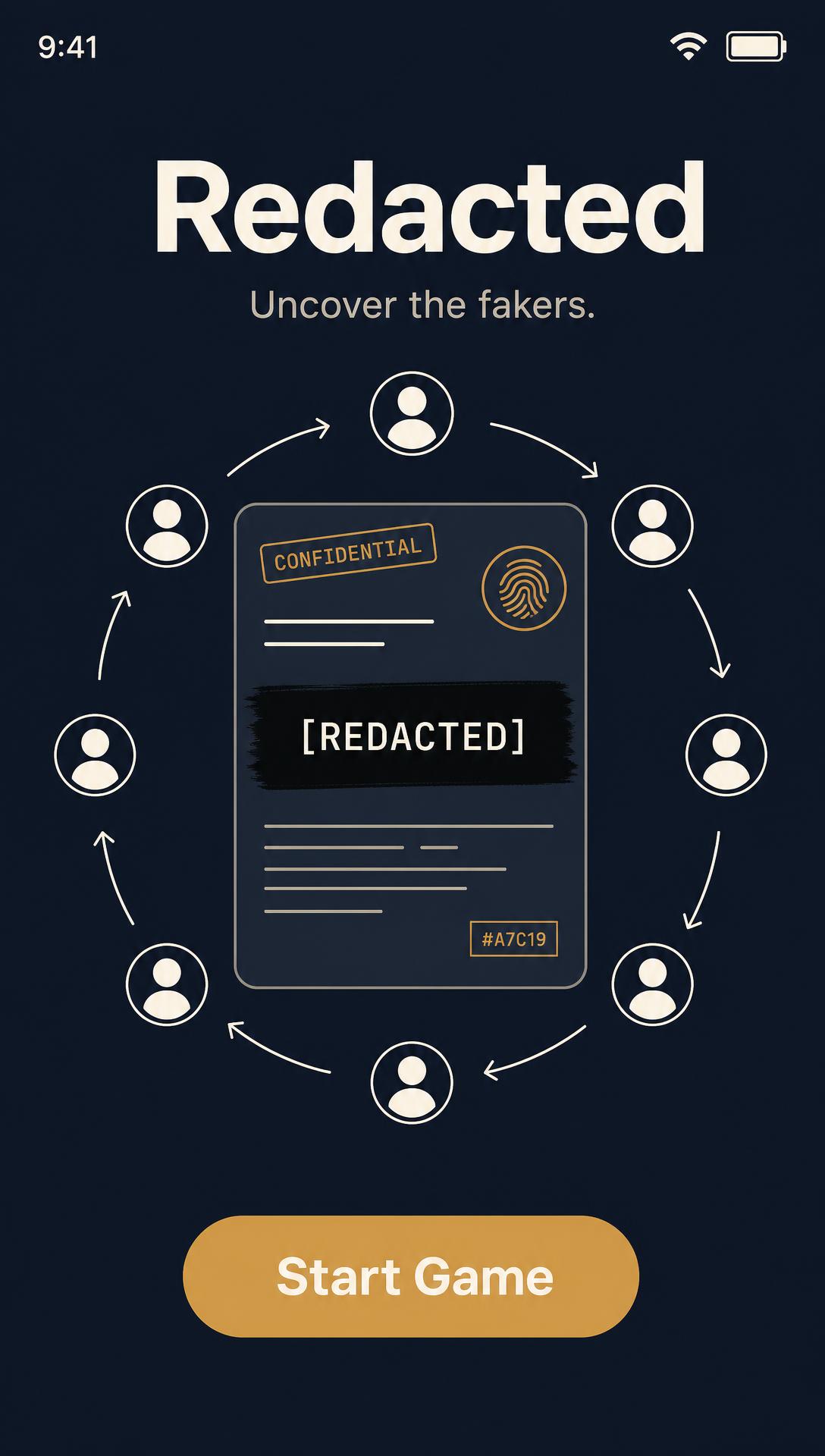 Redacted app screenshot
